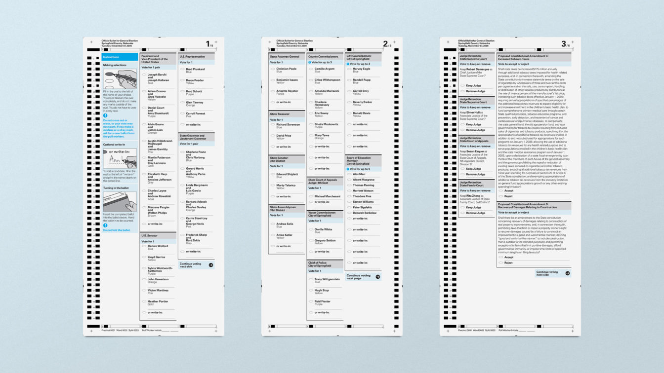 National Ballot Design