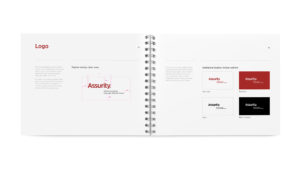 Assurity brand book spread 1
