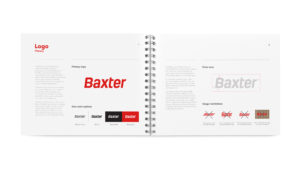 Baxter brand book spread 2