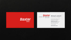Baxter business cards