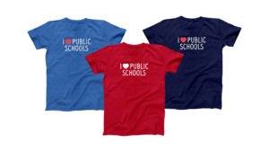 I love Public Schools t-shirts