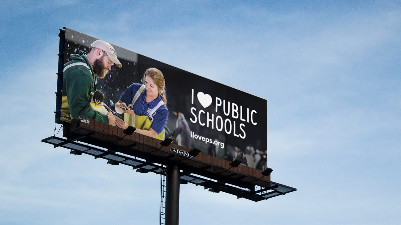 I Love Public Schools Billboard