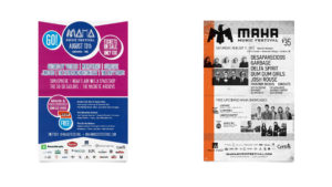 Maha Music Festival Posters Before After