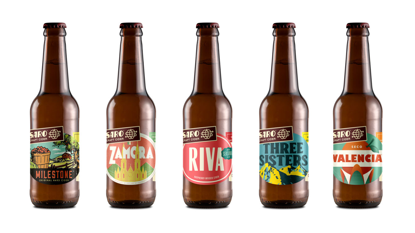 Saro Cider bottles collection