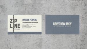 Zipline business cards
