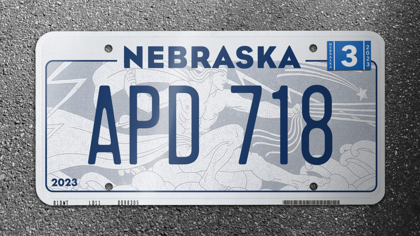 Nebraska License Plate designed by Oxide